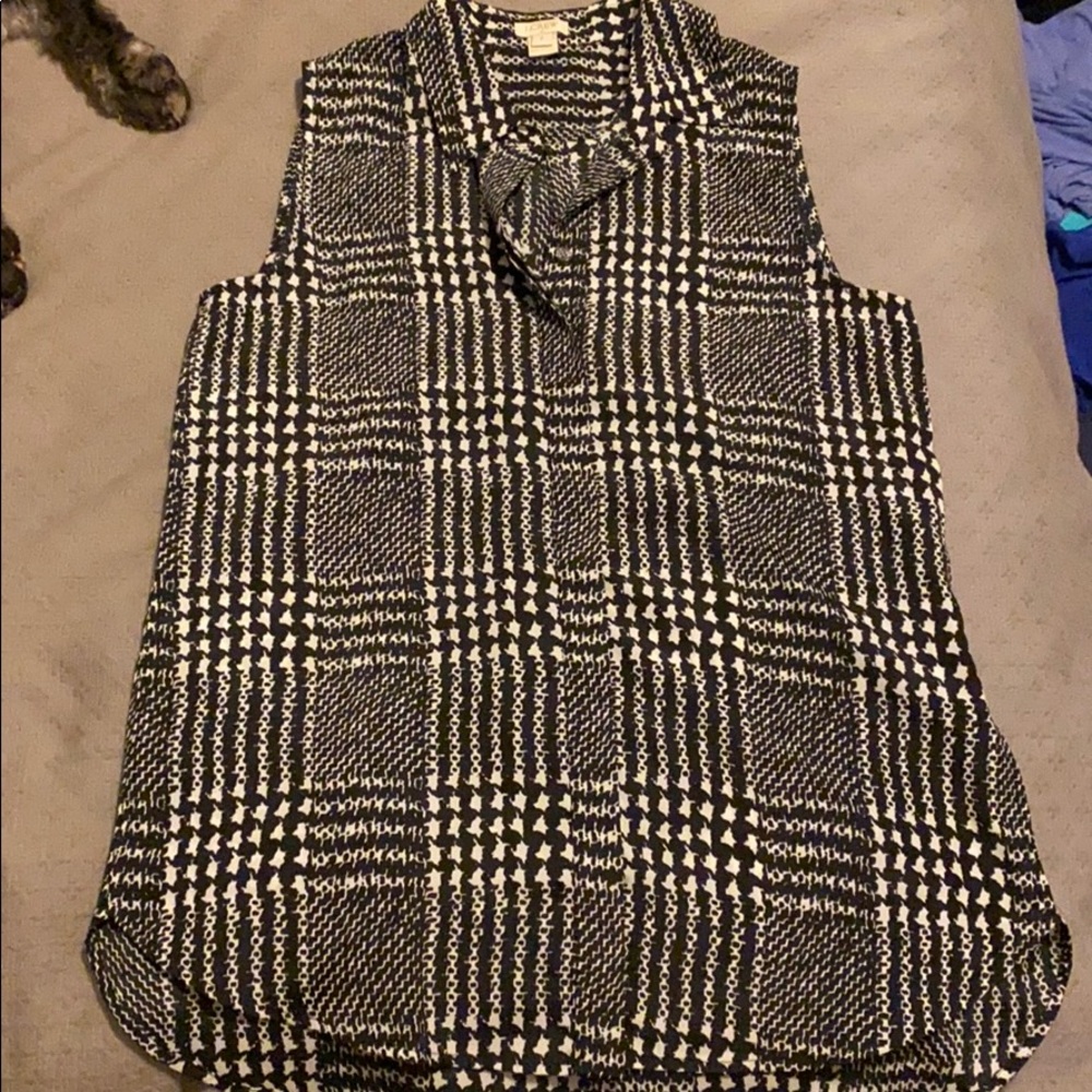 J. Crew Flowy Button Up Tank